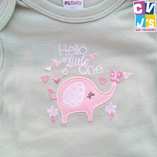 Girls 3 Piece Onesie Short Set - Image 2